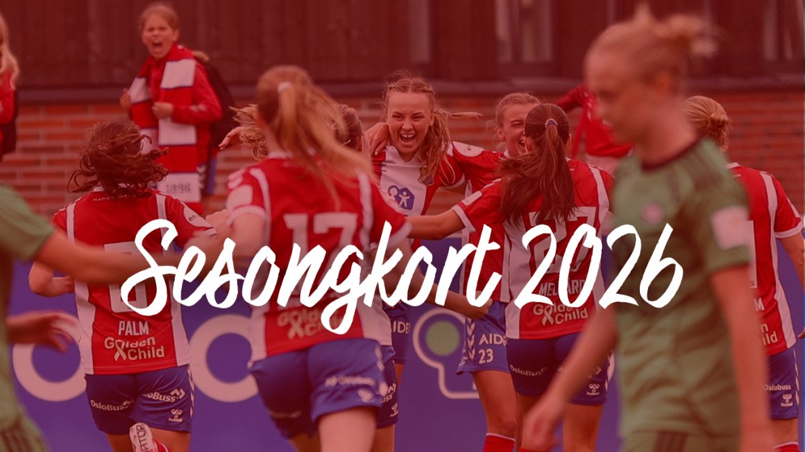 Sesongkortsalget for 2026 er i gang