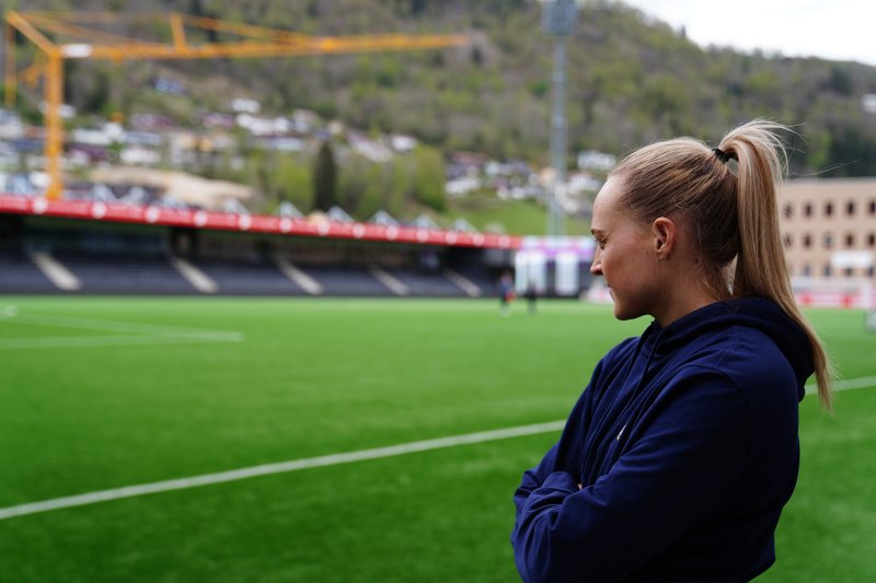 Nora Hjorth Kjelvik er stolt over utviklingen til det unge Lyn-laget. Foto: Nicholas Noreng