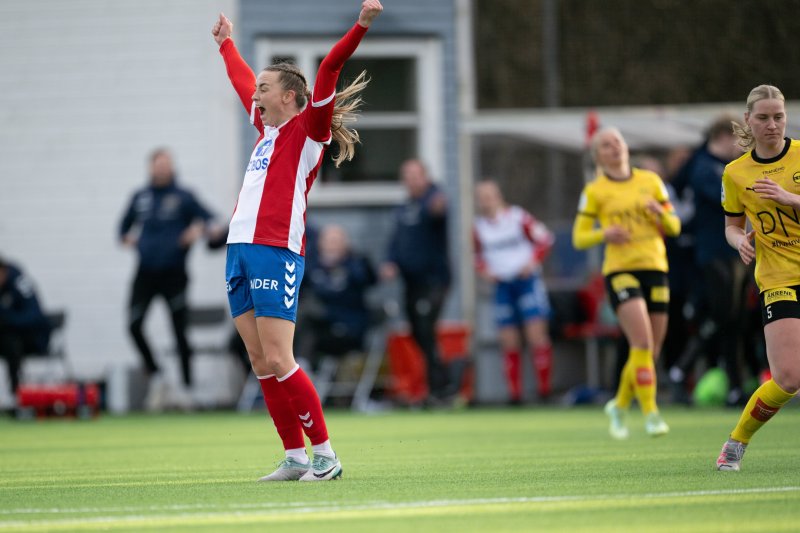 Nå er hun tilbake i god form med fem mål allerede i årets sesong. Foto: Kladd.no / Lars Opstad