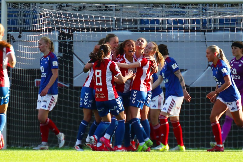 Thea Mikkelsen satte inn 2-2-målet mot slutten av kampen sist lagene møttes. Foto: Odd Sindre Tonning / TFK