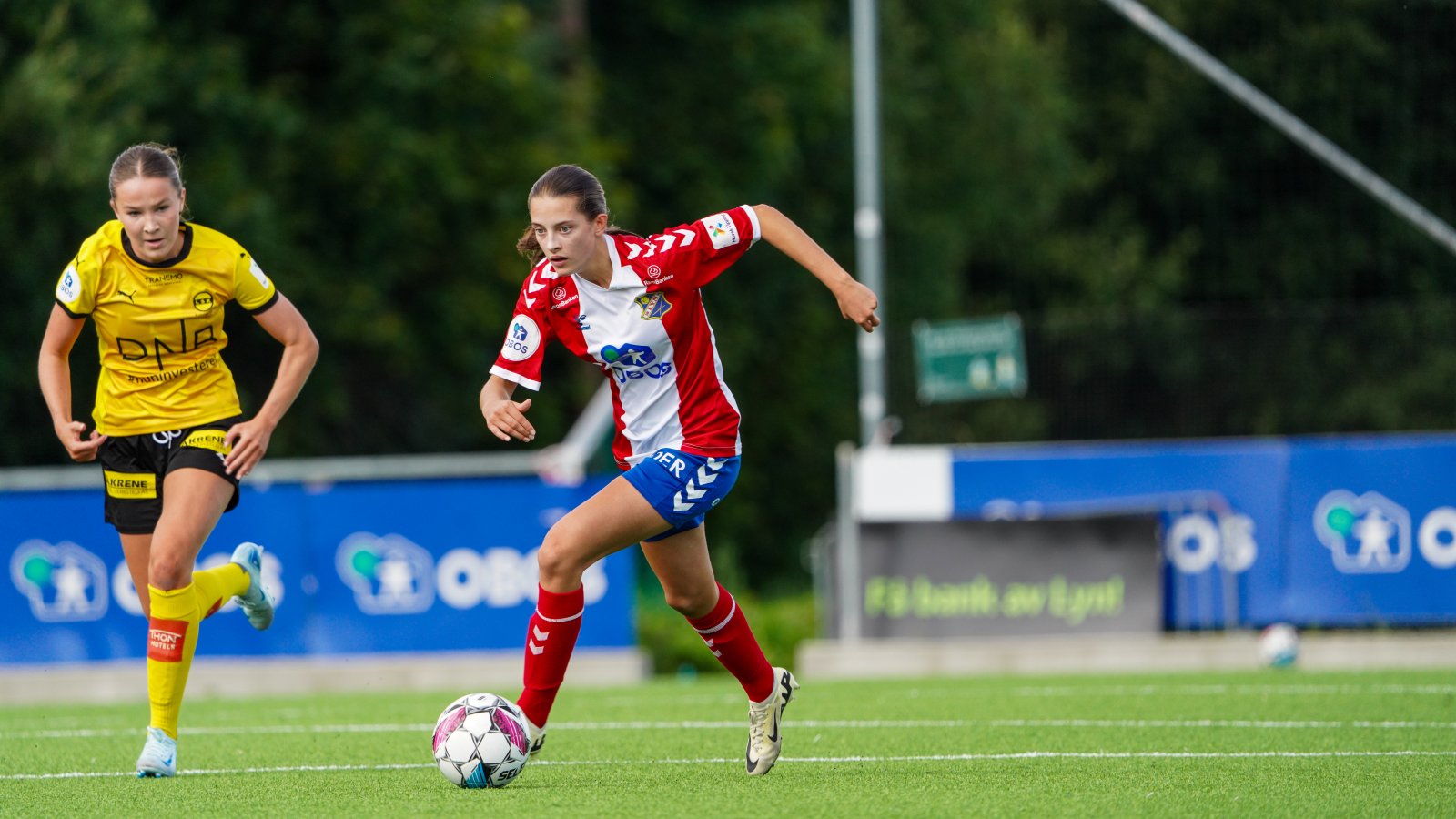 Maia Melgård i treningskampen mot LSK Kvinner. Foto: Nicholas Noreng