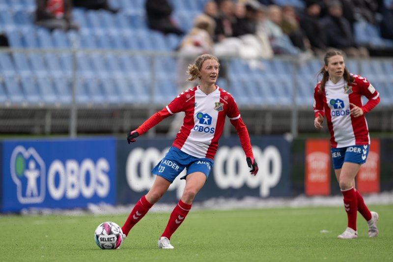 Kristin Holmen hadde en god kamp og ble kåret til Lyns beste. Foto: Kladd.no / Lars Opstad