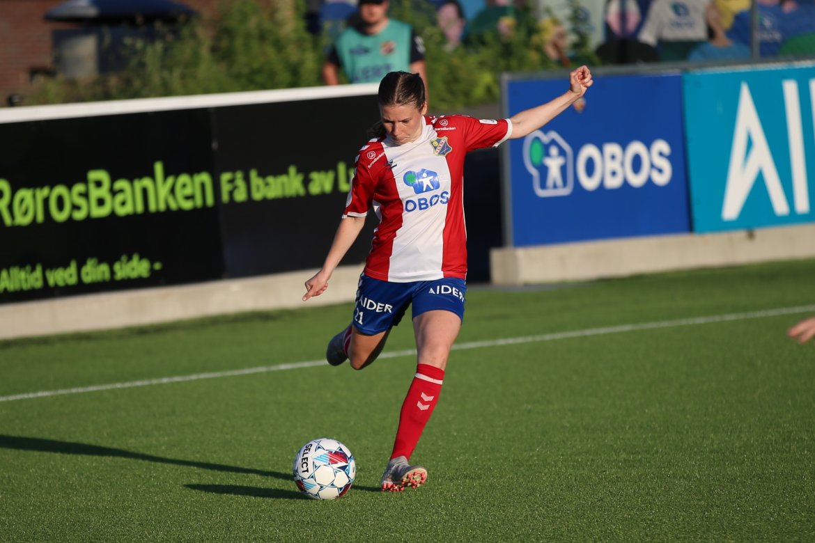 Tanja mot Bodø/Glimt tidligere i sommer. Foto: Petter Alexandersen